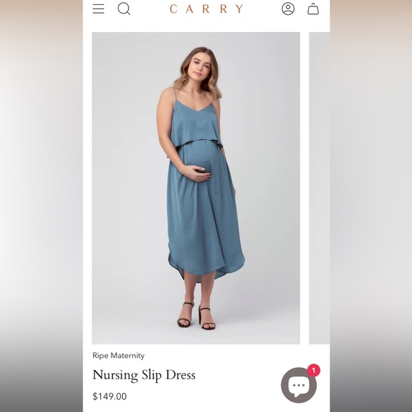 Ripe Maternity Nursing Slip Dress - Picture 1 of 10